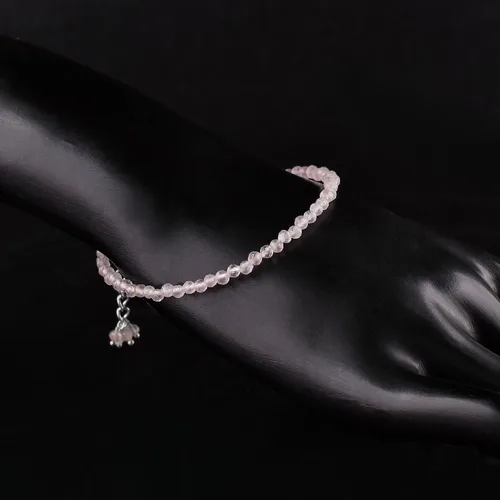 Vista 39 de Natural Gemstone Micro Round Beads Dainty Choker Bangle Bracelet, Handmade Jewelry for Women, Healing Chakra Crystals Silver Plated Chain 8 inch