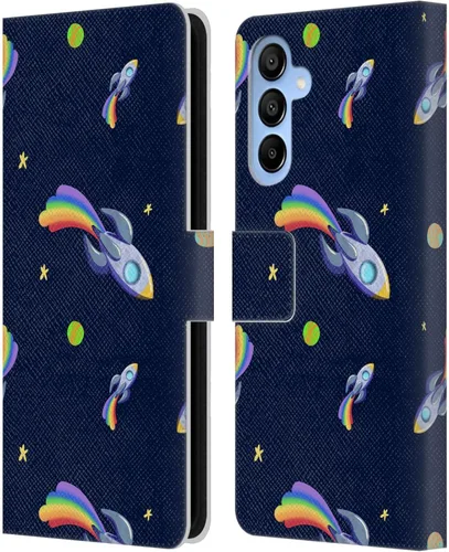 Vista 214 de Head Case Designs Officially Licensed Carla Morrow Colorful Space Dice Patterns Leather Wallet Case Compatible with Samsung Galaxy A07 4G