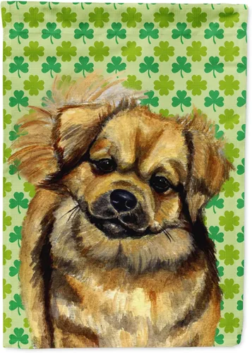 Vista 163 de Caroline's Treasures SS4442GF Affenpinscher Bandera de jardín con retrato de trébol del día de San Patricio para buzón, bandera decorativa