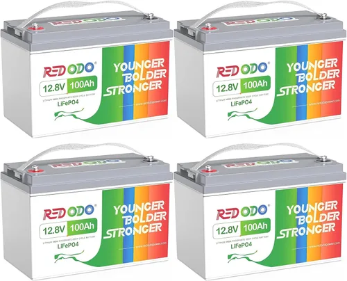 Vista 25 de Redodo - Batería de ciclos profundos LiFePO4 de 12 V y 100 Ah