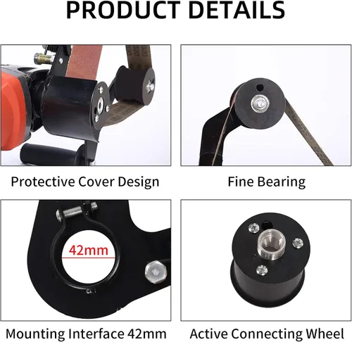 Vista 6 de Lijadora de banda Accesorio Amoladora YSJWAER - Adaptador Amoladora angular Accesorio de lijado Pulidor 5/8-11 Rosca