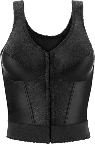 Vista 3 de Exquisite Form 5107565 Fully Slimming Wireless Back & Posture Support Longline Bra with Front Closure & Lace