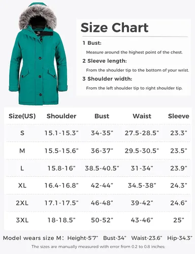 Vista 7 de Wantdo - Chaqueta de invierno con capucha para mujer