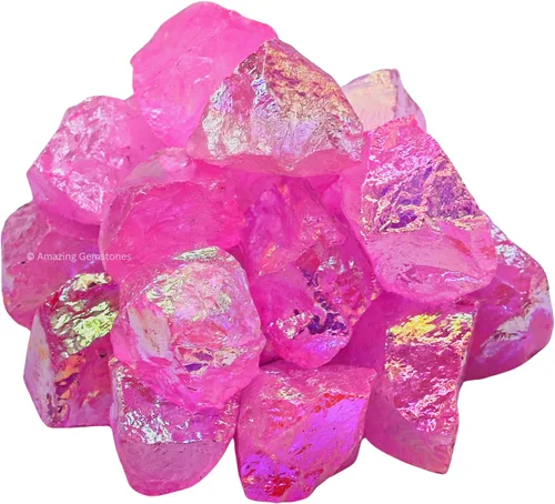 Vista 23 de 1 libra de piedras preciosas y piedras curativas en bruto a granel para hacer joyería con envoltura de alambre, Wicca y curación con cristales