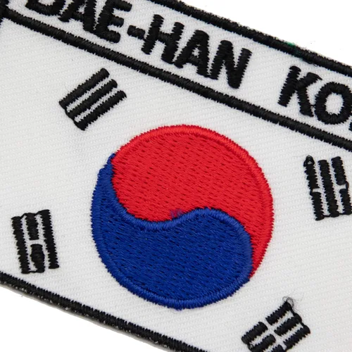 Vista 5 de A-ONE -Parche de aguja de Corea del Sur+Pin de emblema de Corea del Sur, parche de emblema nacional termoadhesivo coreano insignia de la bandera