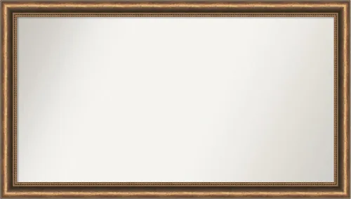 Vista 39 de Amanti Art Espejo de baño de bronce para sobre fregadero, 24 x 24 pulgadas, espejo de tocador cuadrado estrecho de bronce Manhattan, marco de madera