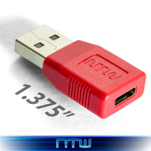 Vista 2 de NTW Bloqueador de datos USB/adaptador de cargador - Carga segura, protección de sincronización de datos, prevención de extracción de jugos - Solo