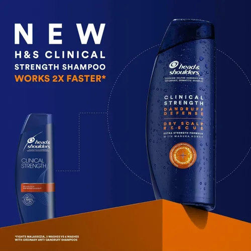 Vista 2 de Head & Shoulders Champú para la caspa, fuerza clínica, 14.2 oz (paquete de 3)