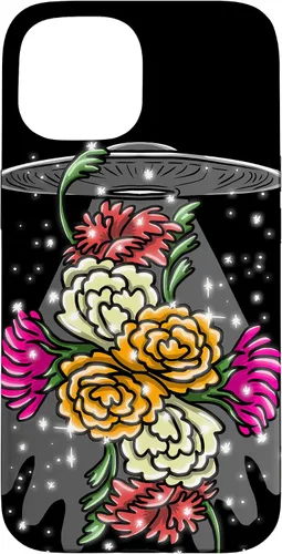 Vista 6 de Alien Floral UFO Girly Extraterrestrial Space Lover - Funda de regalo para iPhone 17