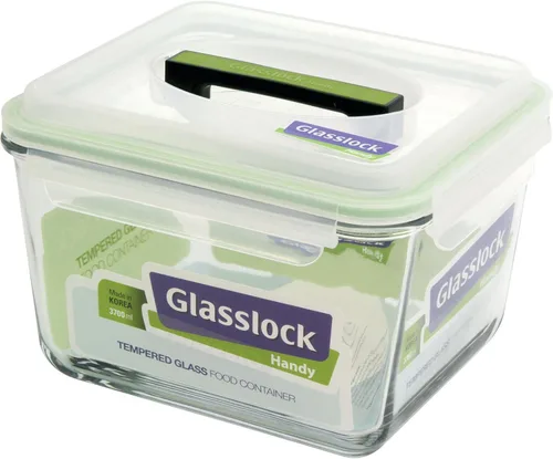 Vista 3 de Glasslock rectángulo Handy contenedor, N/A