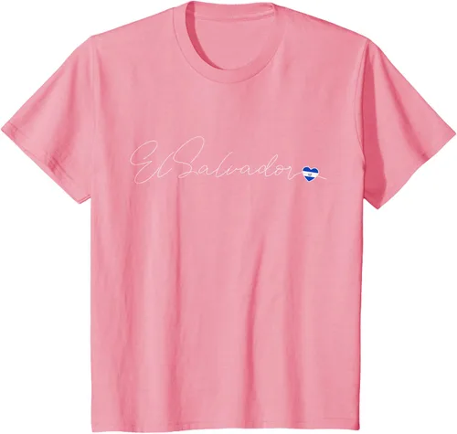 Vista 56 de Camiseta Simple Love El Salvadoreño con diseño de corazón en El Salvador
