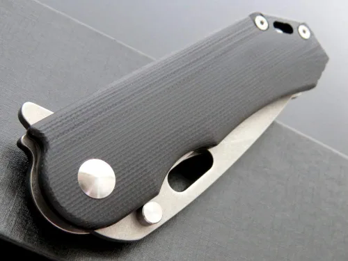 Vista 8 de Eafengrow EF32 - Cuchillo plegable D2 con hoja de acero y mango G10, cuchillo de herramientas EDC para trabajar, acampar, actividades al aire libre