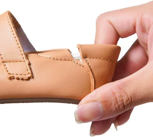 Vista 5 de Zapatos de bebé de cuero genuino para niñas y niños pequeños Mary Jane Zapatos de caminar Prewalker princesa vestido de boda zapatos zapatos