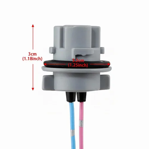 Vista 2 de TOMALL 7440 T20 - Adaptador hembra para intermitentes/bombillas de marcha atrás (paquete de 2)