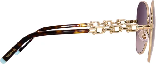 Vista 3 de Gafas de sol Tiffany TF 3086 60213B Pale Gold Marrón Gradient