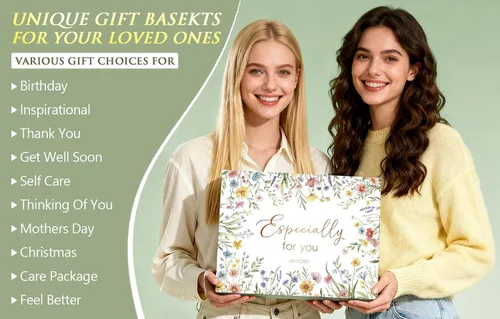 Vista 3 de Regalos de cumpleaños de Navidad para mujeres, cestas de regalo de cuidado