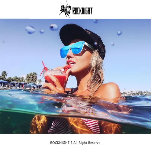 Vista 4 de ROCKNIGHT HD Polarized UV400 Protection Anti Glare Sunglasses TR90 Frame Lightweight Beach Driving
