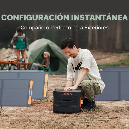Vista 7 de Jackery SolarSaga - Panel solar portátil de 200 W, paneles solares bifaciales plegables IP68, compatible con estación de energía Jackery Explorer