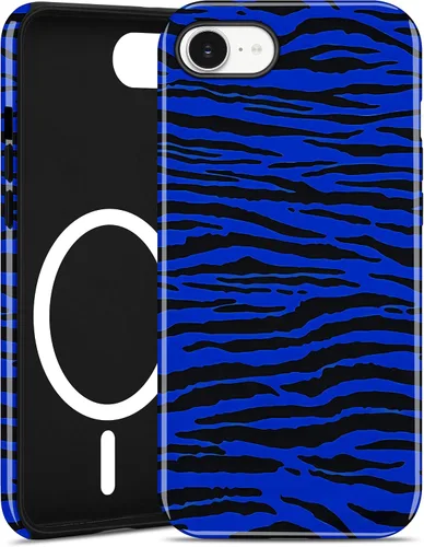 Vista 113 de Jusy Funda magnética Zebra para iPhone XR, color negro