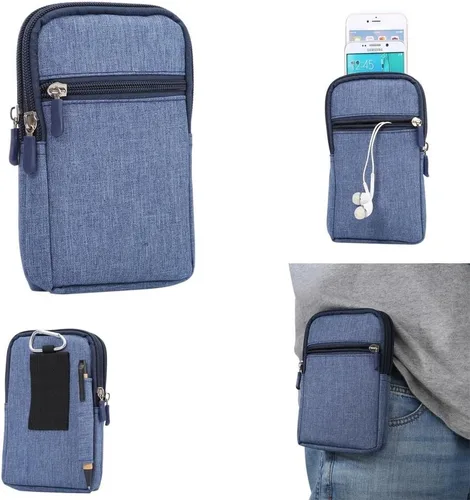 Vista 23 de Bolsa universal para teléfono celular, riñonera multiusos, para la cintura, para deportes al aire libre, funda para llevar teléfonos móviles