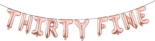 Vista 17 de Cartel de 30 globos finos para fiesta de cumpleaños de 30 años para hombres y mujeres, decoración de fiesta de cumpleaños de 30 años, decoración