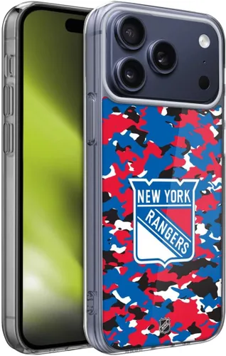 Vista 18 de Head Case Designs Funda de gel suave con licencia oficial de la NHL Camouflage New York Rangers compatible con Apple iPhone 7 Plus/iPhone 8 Plus