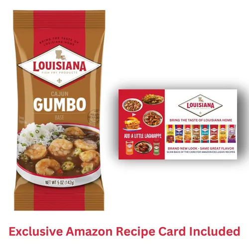 Vista 4 de Louisiana - Base de Gumbo de 5 onzas (paquete de 24) – Auténtico sabor cajún para un delicioso Gumbo – Solo tienes que añadir tu elección de carne