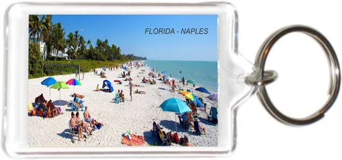 Vista 6 de Florida USA United States Acrílico Llaveros Llaveros Titulares - 6 3-Multi