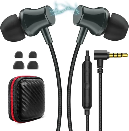 Vista 11 de Auriculares con Cable para Laptop PC Chromebook Aislamiento de Ruido Auriculares con Conector de Audio de 3.5mm Micrófono HiFi Estéreo Llamadas