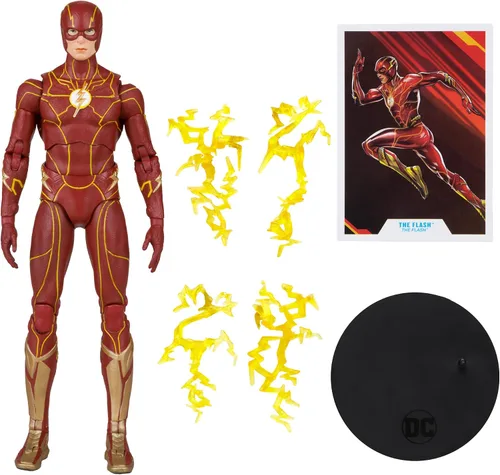 Vista 3 de McFarlane Toys The Flash Speed Force Variant (The Flash Movie) 7 Figuras Store Etiqueta de oro exclusiva
