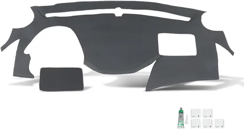 Vista 10 de PIT66 Cubierta de bisel de tablero TPE negra compatible con Buick Apollo/Olds Omega 1972-1974 Compatible con Chevy Chevy II/Chevy Nova 1969-1974