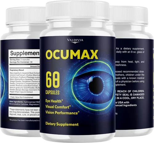 Vista 6 de OcuMax Cápsulas OcuMax OcuMax Advanced Eye Health Support Máxima Fuerza, Suplemento Todo Natural Vitaminas para Salud General y Apoyo al Bienestar