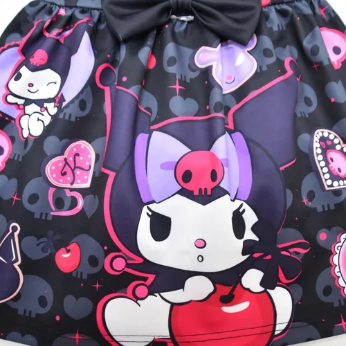 Vista 4 de Lindo vestido para niñas, de dibujos animados, sin mangas, vestido casual para niños, vestido casual de anime japonés, fiesta de cumpleaños