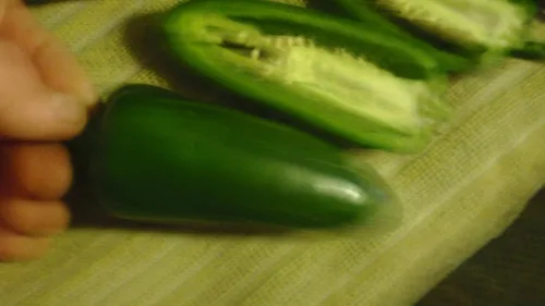 Vista 5 de Semillas gigantes de pimienta jalapeño enormes PODS grandes rellenos MILD.(10 - Semillas)