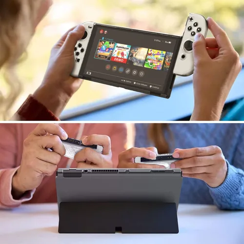 Vista 7 de YUANHOT Paquete de accesorios compatible con Switch OLED que incluye bolsa de transporte, funda protectora, protector de pantalla de vidrio