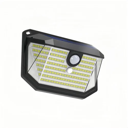 Vista 3 de Luces solares para exteriores, 178 luces LED con reflector de luz y 3 modos de iluminación, luz de pared con sensor de movimiento, resistente al