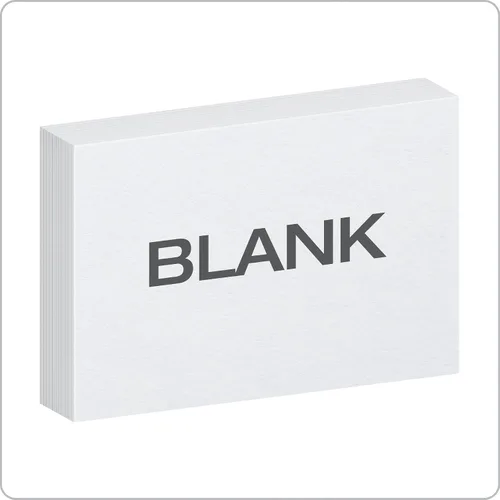 Vista 2 de Oxford Tarjetas de índice en blanco, 4 x 6 pulgadas, blancas, 300 unidades (1 paquete) (10002EE)