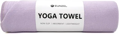Vista 19 de Eunzel Toalla de yoga, toalla para esterilla de yoga caliente con puntos de agarre, absorbente de sudor, antideslizante, para yoga caliente, pilates