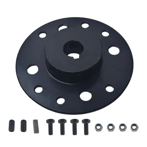 Vista 9 de Kit de buje de piñón de acero CPVNQMDG para kart con ranura de 1 pulgada, chavetero de 1/4, kit de hardware con cadena 420, piñón de transmisión