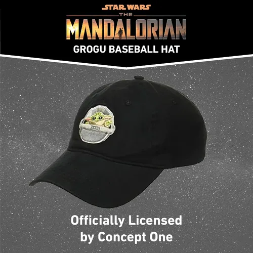 Vista 4 de Star Wars The Mandalorian The Child - Gorra de béisbol ajustable de algodón, gorra para papá Grogu