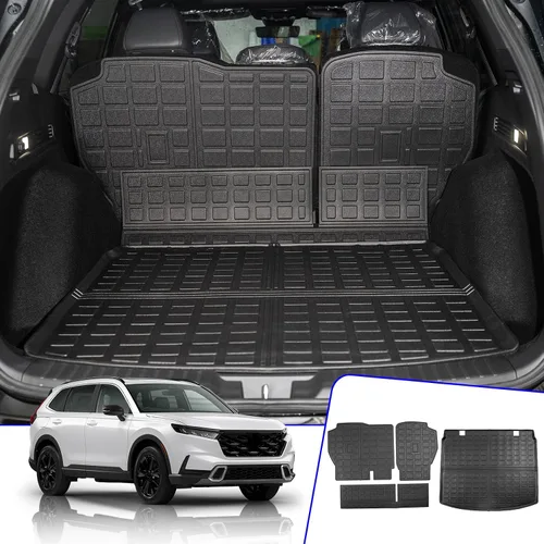 Vista 14 de Rongtaod Tapete de carga compatible con Honda CRV 2017-2022, forro de carga para maletero, revestimiento de maletero de elastómero termoplástico