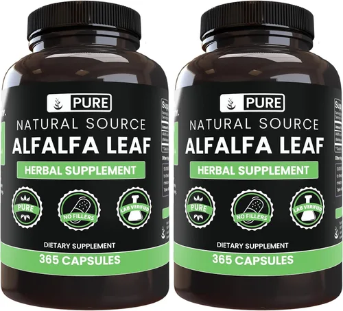 Vista 10 de Pure Original Ingredients Hoja de alfalfa, (100 cápsulas) siempre pura, sin aditivos ni rellenos, verificada por laboratorio