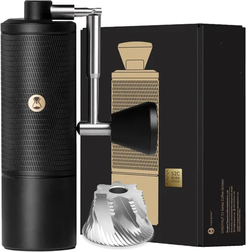 Vista 9 de TIMEMORE Chestnut C2 - Molinillo de café manual de 0.88 oz con fresas cónicas de acero inoxidable CNC, ajuste interno ajustable, posicionamiento
