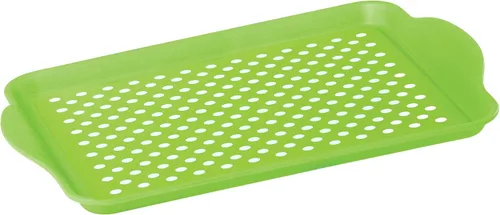 Vista 13 de Oggi charola rectangular con agarre de caucho, Agua (Aqua)