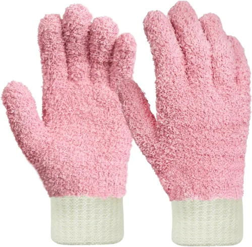 Vista 19 de MIG4U Guantes de limpieza de microfibra para el hogar, guantes para limpiar persianas, ventanas, contraventanas, muebles y coche, reutilizables, sin