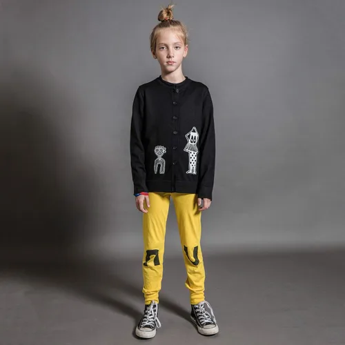 Vista 3 de NUNUNU Leggings, pantalones unisex de algodón suave para bebés, niños y adolescentes, para niñas y niños desde recién nacidos hasta 14 años