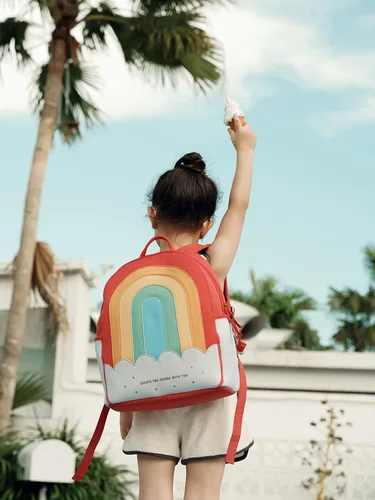 Vista 3 de Mochila para niños - Serie Zoy Bag, Arco iris, Arco iris