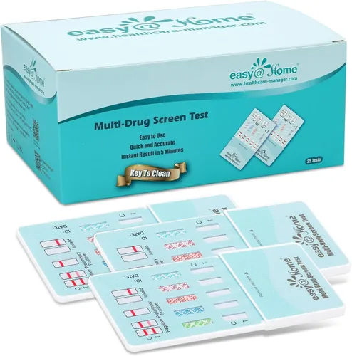 Vista 11 de Easy@Home Kit de prueba de drogas en orina de 5 paneles, prueba de THC/marihuana, AMP, BZO, COC, OPI 2000, pruebas de detección de todas las drogas