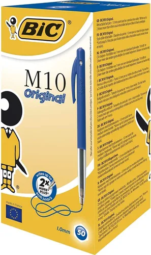 Vista 8 de BIC M10 - Bolígrafos Clic medianos (100 unidades), color negro
