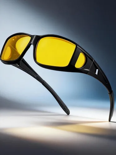 Vista 8 de Gafas de visión nocturna para hombre, lentes envolventes para conducir
